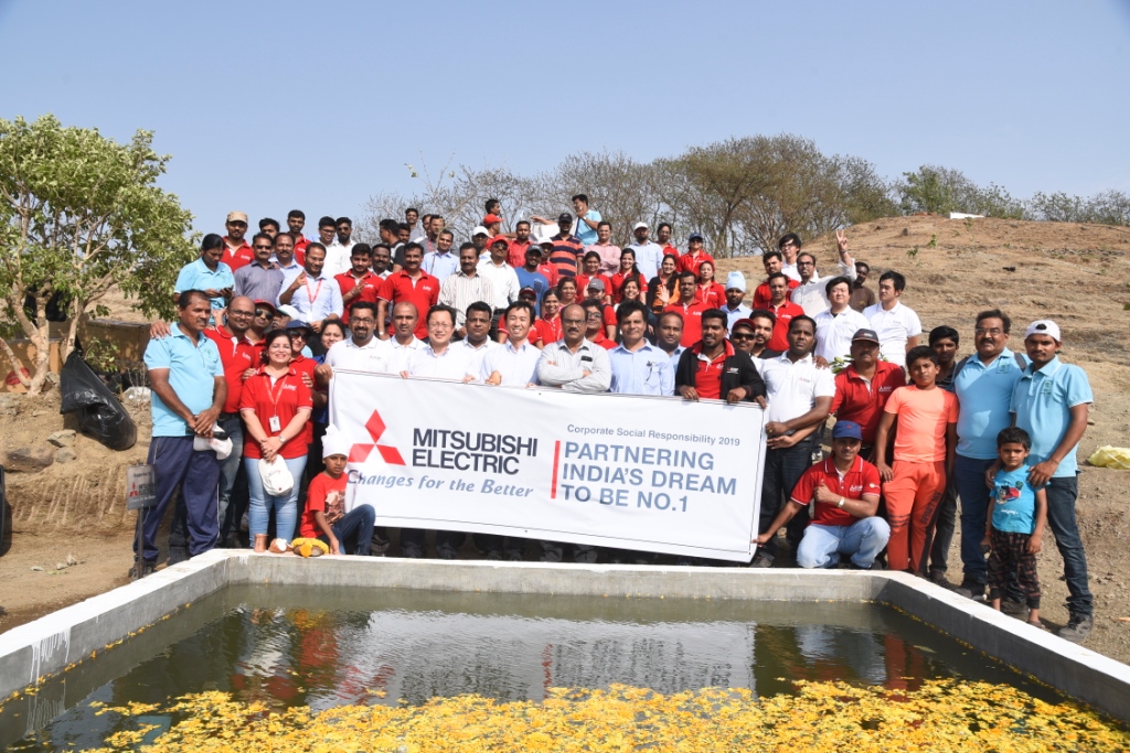 Mitsubishi Electric India commemorates World Environment Day by supporting afforestation of Baner Hills, Pune.